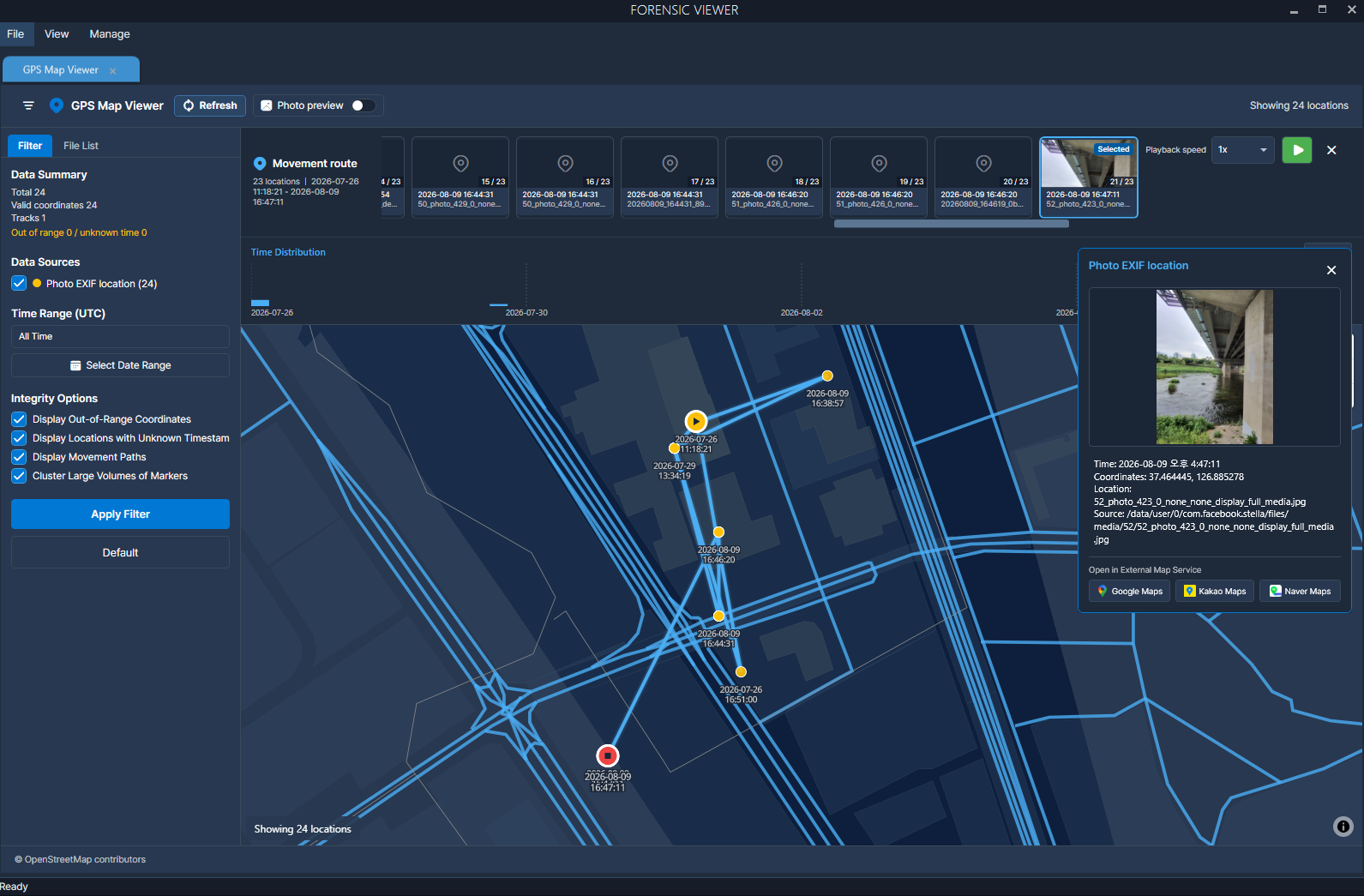 Navigation / location analysis